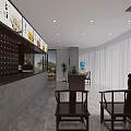 Serene SPA Massage Room Interior With White Beds Blue Stools Decorative Paintings And Wooden Flooring