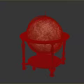 Globe Antique Globe Old Globe Retro Globe Game Item Game Props Game Equipment 3d model