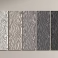 Wall Panels With Wave Patterns In Multiple Colors 3d model