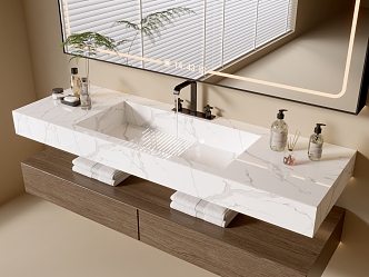 Modern Bathroom Cabinet Bathroom Basin Bathroom Ornaments 3d model