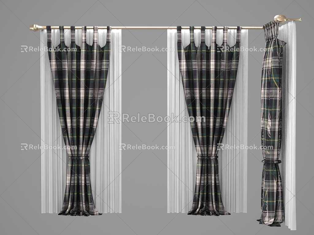 Curtains 3d model