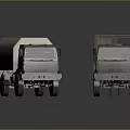 Two Military Green Trucks With Canvas Cover And Cargo Container Design