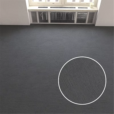 Gray Textured Carpet For Indoor Floor With Detailed Surface Pattern 3d model