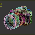 DSLR Camera Card Machine Digital Camera Digital Camera Photographic Equipment 3d model