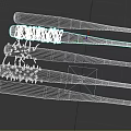 Modified Wooden And Metal Baseball Bat Weapons With Spikes And Rope Wrapping