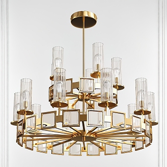 Light Luxury Chandelier Decorative Chandelier 3d model