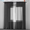 Elegant Layered Window Curtains With Sheer And Opaque Panels For Room Decoration