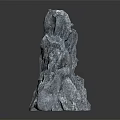 Artistic Wooden Stone Sculpture With Textured Surface And Natural Design Elements