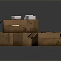 Boxes, Boxes, Bags and Containers Realistic 3d model
