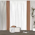Modern Curtains 3d model
