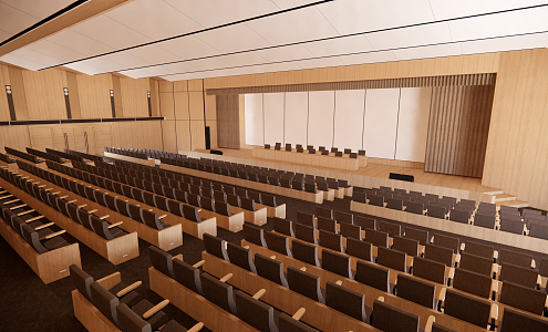 Modern Conference Hall 3d model