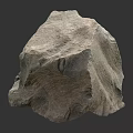Natural Stone Material With Rough Textured Surface And Solid Structure For Construction Use 3d model