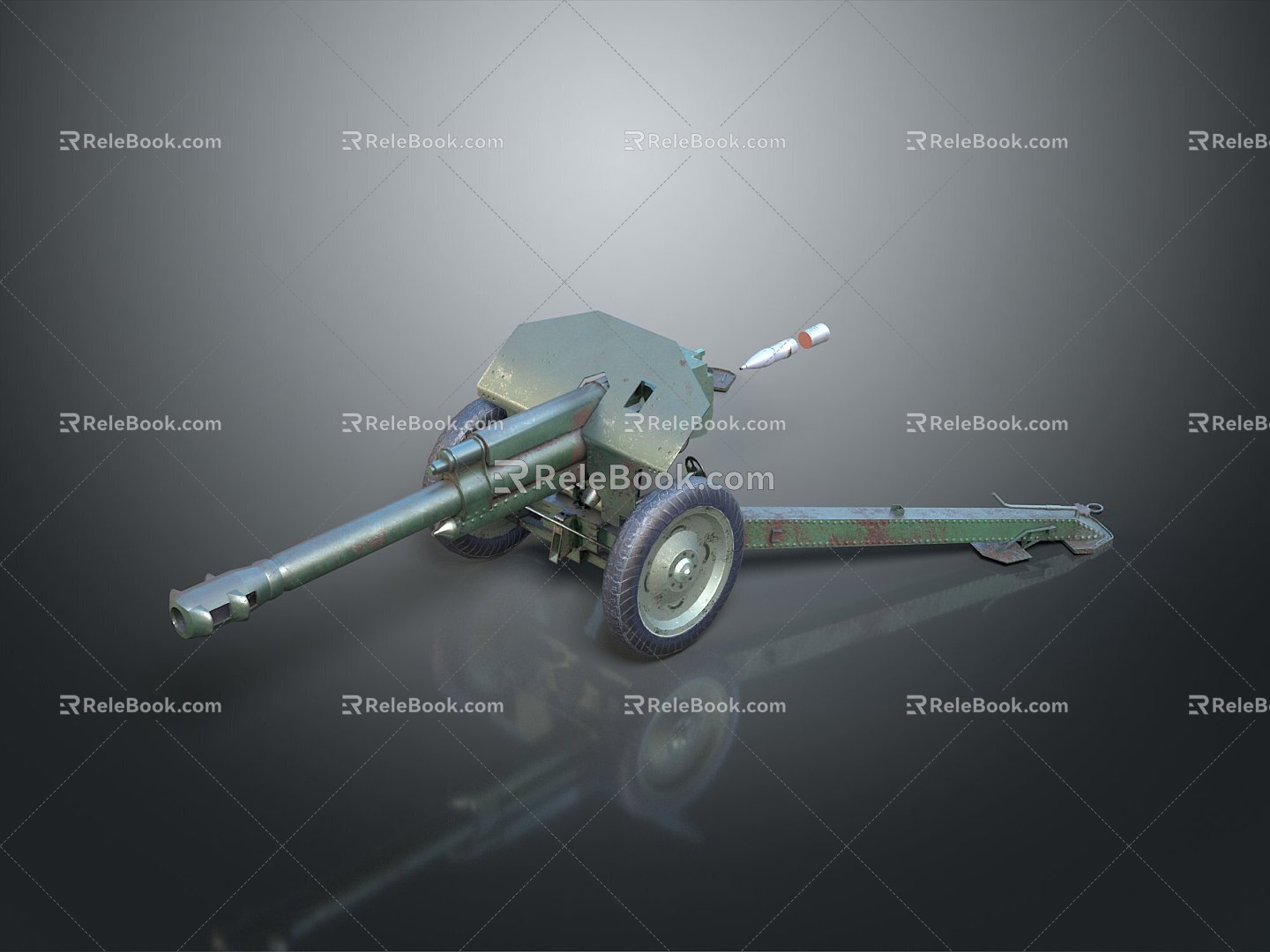 Artillery Gun Artillery Ship Gun Gun Siege Gun Cannon Anti-aircraft Breaking Heavy Gun Heavy Gun 3d model