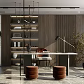 Modern Study Simple Study 3d model