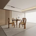 Modern table combination 3d model