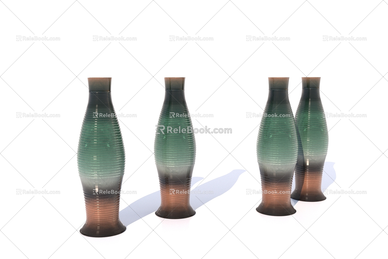 Modern Ceramic Ware Ceramic Vase Vase Ornaments 3d model