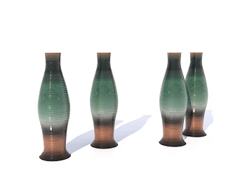Modern Ceramic Ware Ceramic Vase Ornaments 3d model