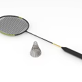 Professional Black Green Badminton Racket With Ergonomic Handle And Nylon Shuttlecock