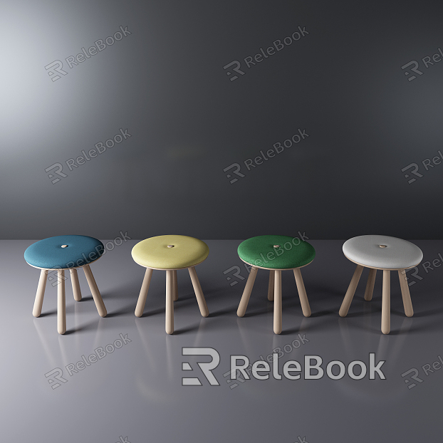 Nordic Round Stool model