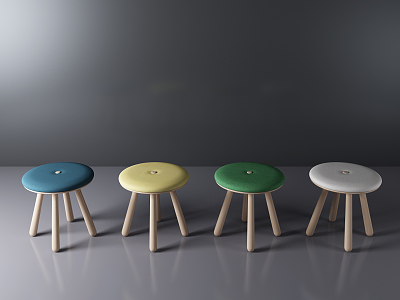 Nordic Round Stool model