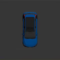 Stylish Blue SUV Car With Modern Black Roof Sleek Body And Alloy Wheels
