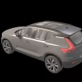 Silver SUV Car With White Seats Sunroof And 3D Front View Design