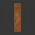 Decorative Wooden Partition With Intricate Carved Patterns Warm Brown Tone For Interior Decoration