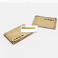Traditional Ancient Chinese Thread Bound Books with Yellowed Pages and Calligraphy