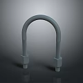 Heavy Duty Steel U Bolt Hardware Tool with Secure Nuts for Industrial Fastening