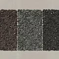 Decorative Ground Surface With Three Different Colors Crushed Stone Laid in Patterned Sections 3d model