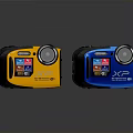 Waterproof Digital Cameras Yellow And Blue XP Series With Rugged Design And LCD Screens