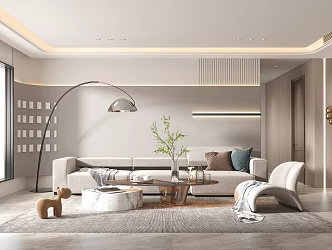 Modern Living Room Simple Living Room 3d model