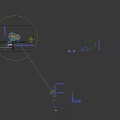 Aerial Planning of Modern Building with Metal Facade Lawn and Vehicles