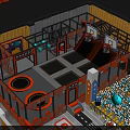 Colorful Indoor Playground With Trampoline Slide Ball Pit And Kids Interactive Activity Area