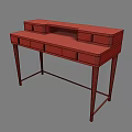 Black Modern Desk With Gold Accents Sleek Legs And Functional Drawers