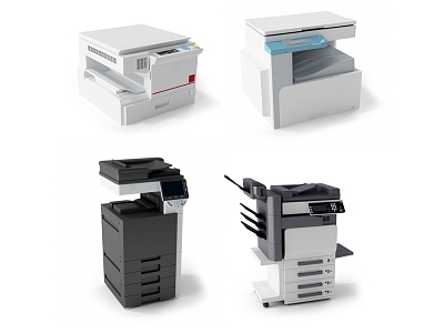 Modern Office Printer Copier 3d model