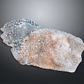 Ore Specimen Display Equipment With Textured Surface And Metallic Particles