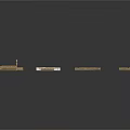 Wooden Floating Platforms With Various Sizes And Railings For Outdoor Use