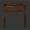 Wooden Workbench Surface With Various Tools Including Hammer Wrench And Pliers 3d model