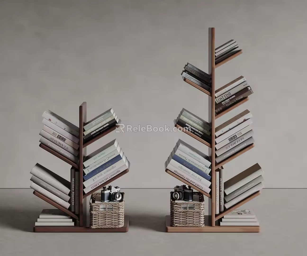Natuzzi Bookshelf Storage Shelf Books 3d model