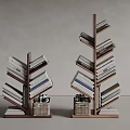 Natuzzi Bookshelf Storage Shelf Books 3d model