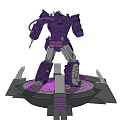 Modern robot mecha up 3d model