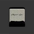 Display Shelves Showcasing Open Black Box With Light Colored Lining And Elegant Line Text