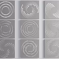 Gradient Perforated Wall Panel Gradient Orifice Plate Spiral Orifice Plate Round Gradient Orifice Plate Gradient Orifice Plate Gradient Orifice Plate Perforated Wall Panel Gradient Orifice Plate 3d model