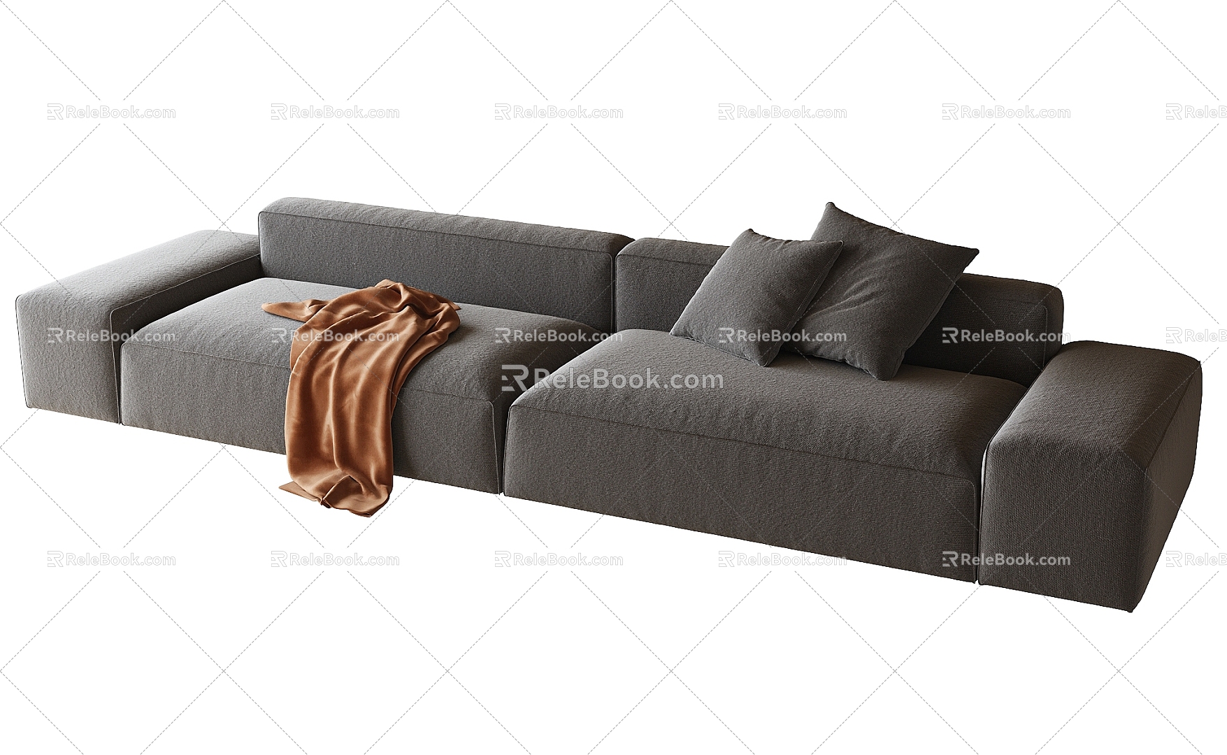 Multi-person sofa sofa 3d model