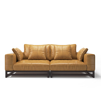 modern double sofa 3d model