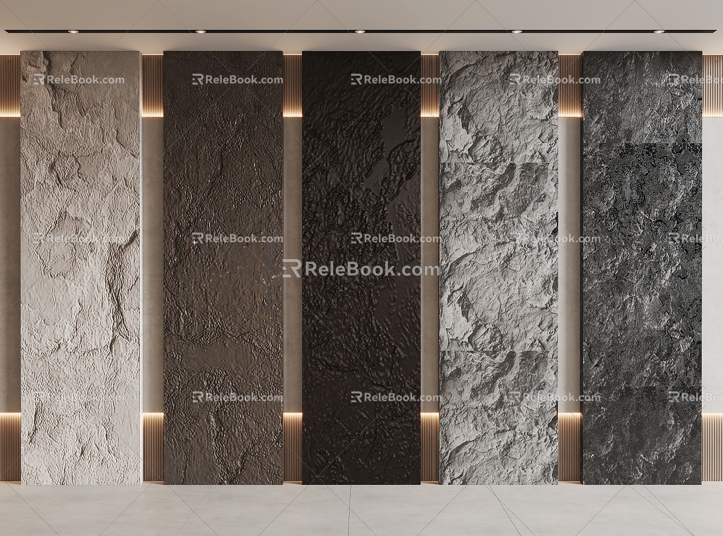 stone wall rock slab stone wall rock slab stone wall background wall 3d model