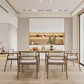Modern Living Dining Room Interior With Light Gray Sofa Wooden Coffee Tables And Framed Painting