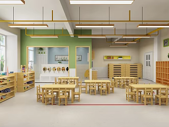 Modern Kindergarten Class II 3d model