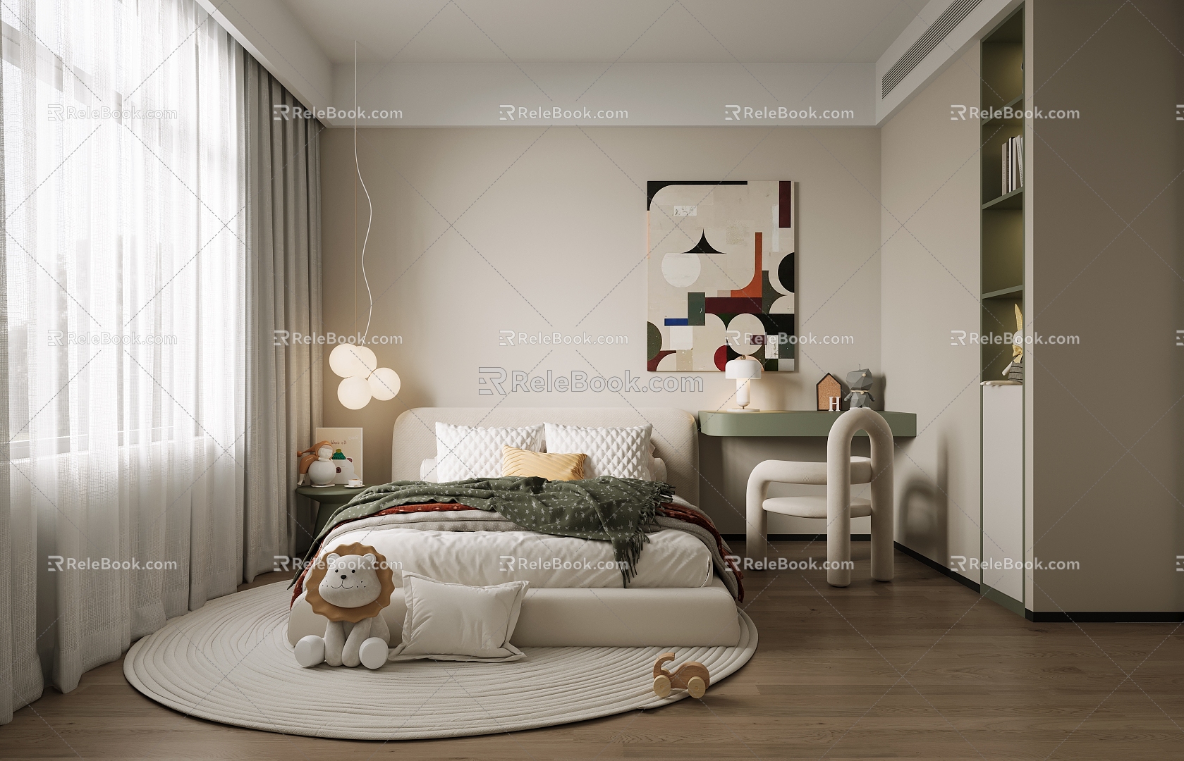 Modern Children's Room 3d model